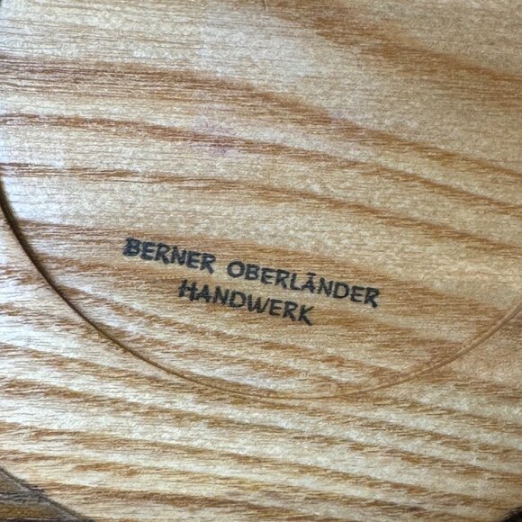 Berner Oberlander Handwerk Wooden Bowl With Intricate Geometric Design - Picture 8 of 8